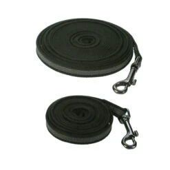 Gummierte Leine Schmal INOX