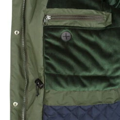 DOGGER Parka Damen Dunkelgrün -Hunter || Trixie || Pinewood Verkäufe dogger damen parka khaki dunkelgruen detail 5700630